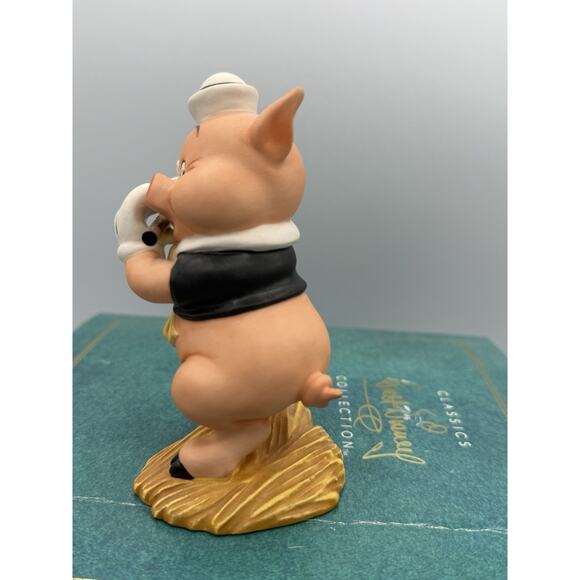 WDCC Fifer Pig “I Toot My Flute” Three Little Pigs Disney COA Box 5.25” Tall - Picture 3 of 9